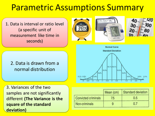 Parametric Statistical Tests for Degree Level and A Level Psychology