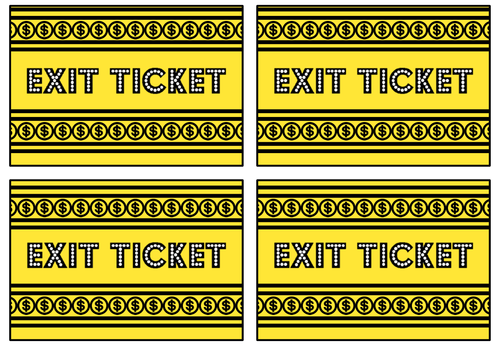 Exit Ticket