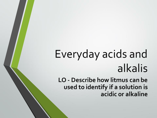 Acids and Alkali (4 lessons)