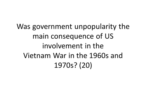 The impact of the Vietnam War on America