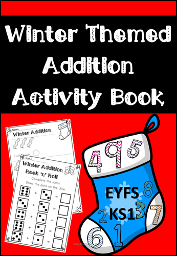 Winter Themed Addition Activity Book for EYFS/KS1