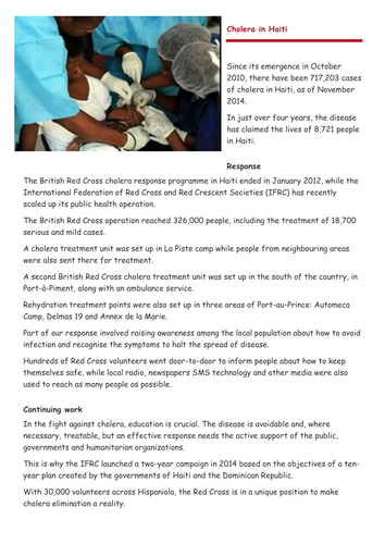 OCR Disease Dilemmas NGO (Red Cross) and Disease Mitigation