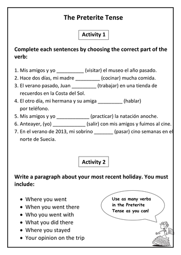 Spanish - Preterite Tense