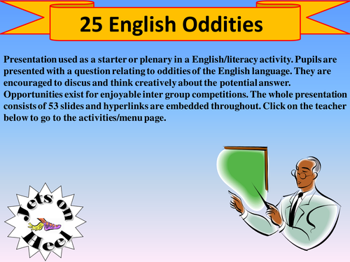 Oddities of English