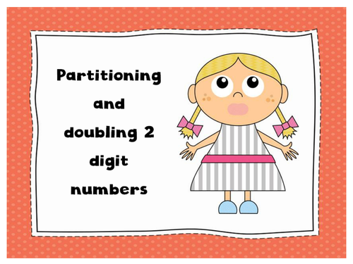 Doubling diamond, partitioning and doubling 2 digit numbers PowerPoints