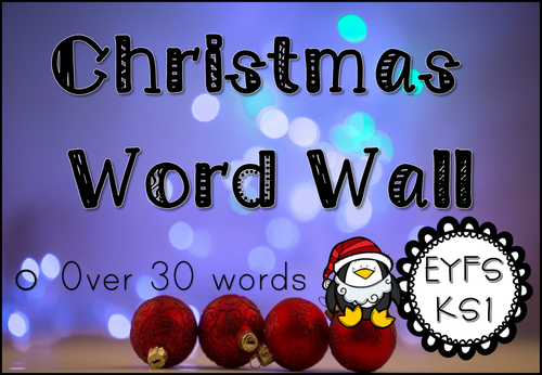 Christmas Word Wall for EYFS/KS1