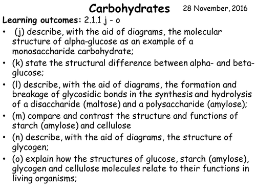 Carbohydrates