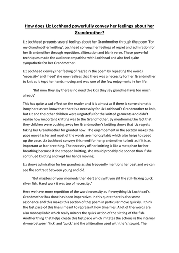 grandmother essay