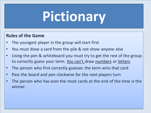 Business key term game