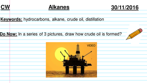 NEW AQA SPEC Alkanes