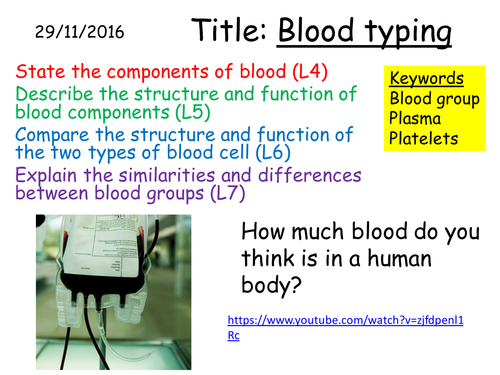 B3 3.4 Blood typing