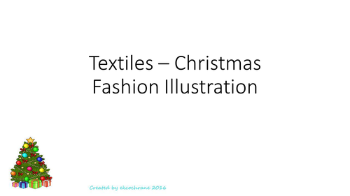 Christmas - Textiles - Fashion Illustration.