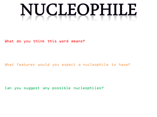 Nucleophilic substitution