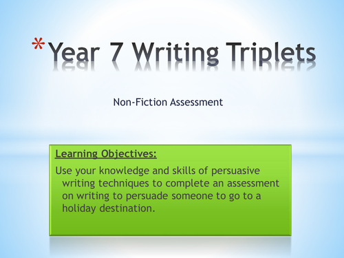 Year 7- Write to persuade