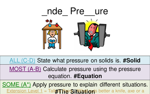 Physics Lesson 6 Under Pressure