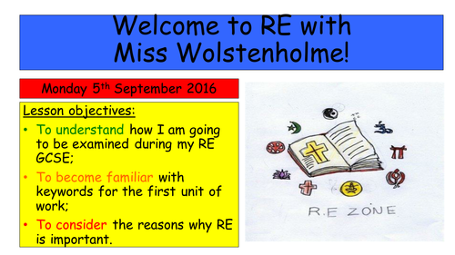 EDUQAS Religious Education Route B,Theme 1.1 Introduction to the course