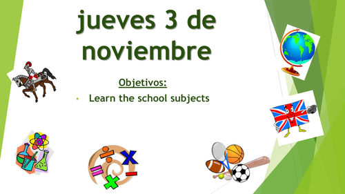 Las Asignaturas / School Classes