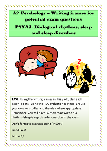 AQA A A Level Biological Rhythms & Sleep