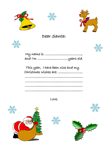 Letter to Santa p.1