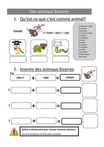 Des animaux bizarres