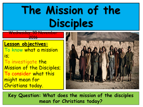 KS3 Sending out the 12 Disciples