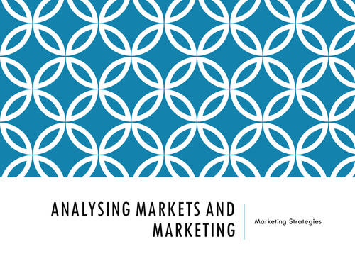 Analysing Marketing Data