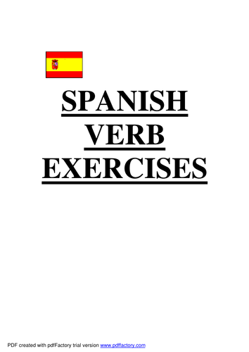 Spanish Grammar Booklet with Answers