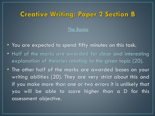 English Language A Level: Paper 2 Section B The Article