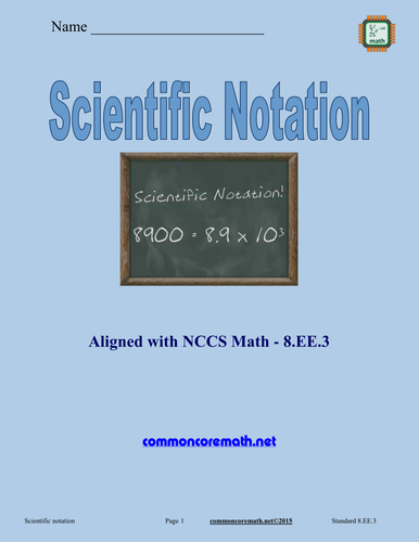 Scientific Notation - 8.EE.3