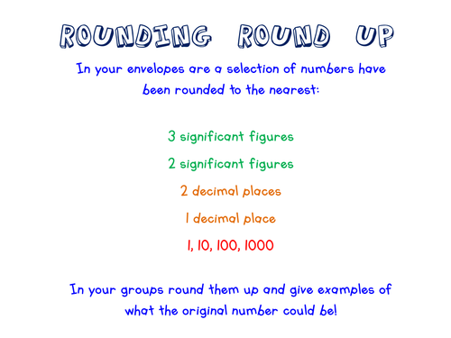 Rounding: Decimal Places: Significant Figures by Round_up | Teaching ...