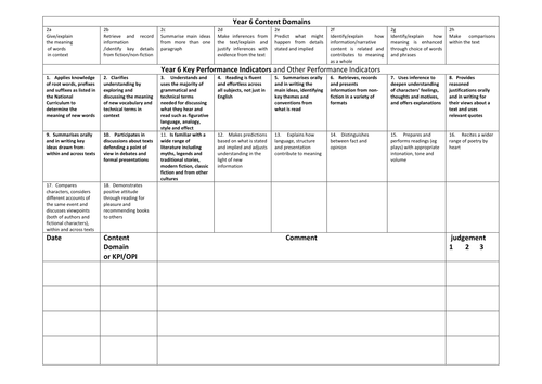 New Guided Reading Records