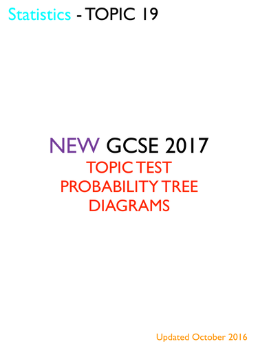 Probability Tree Diagrams