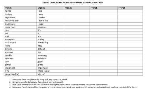 Giving and Justifying Opinions