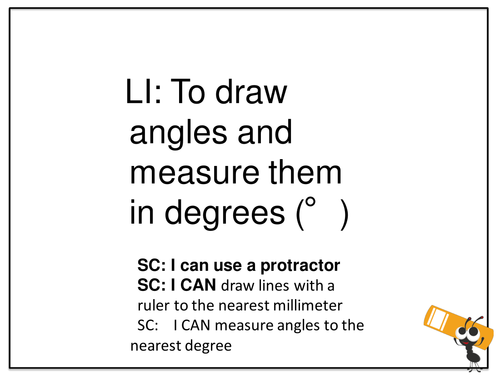 Year 5 Drawing angles lesson pack