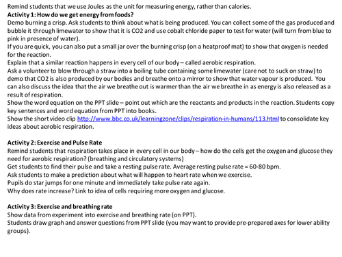 KS3 respiration