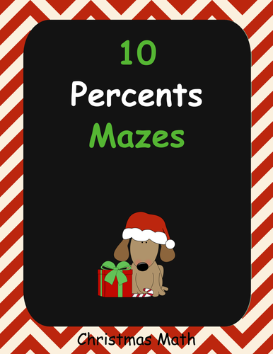 Christmas Math: Percents Maze