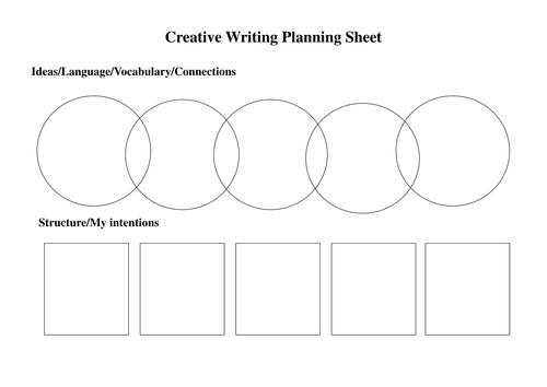 writing planning sheet