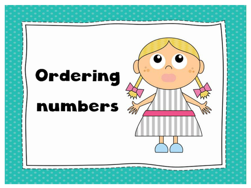 Ordering two digit numbers PowerPoints