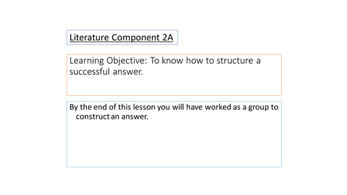 Revision Lesson - Anita and Me - Literature Component 2A - EDUQAS