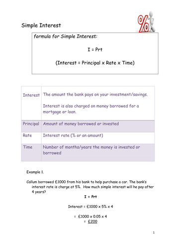 Simple and Compound Interest