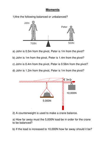 for science grade igcse worksheets 3 by  Teaching Resources hopephilippa Calculations  Moment