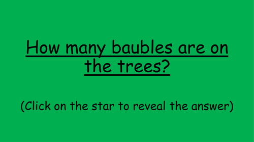 Christmas tree bauble counting activities (full lesson)