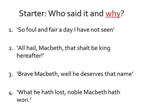 Lady Macbeth Soliloquy - MACBETH AQA GCSE ENGLISH LITERATURE 1-9 SPEC
