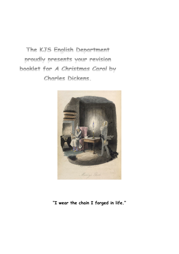 Revision Booklet for A Christmas Carol | Teaching Resources