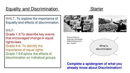 Equality and Discrimination