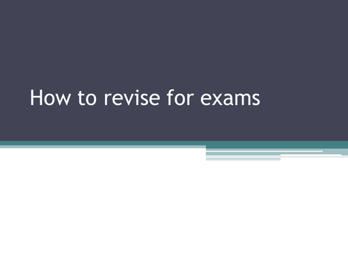 How to revise for exams