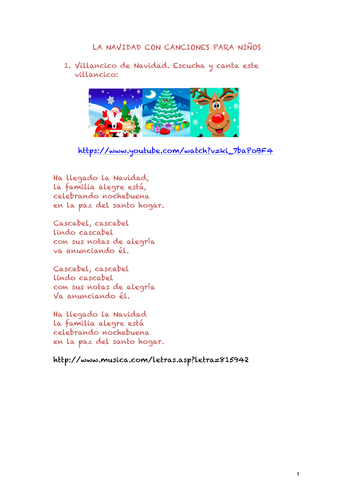 Navidad con canciones para niños