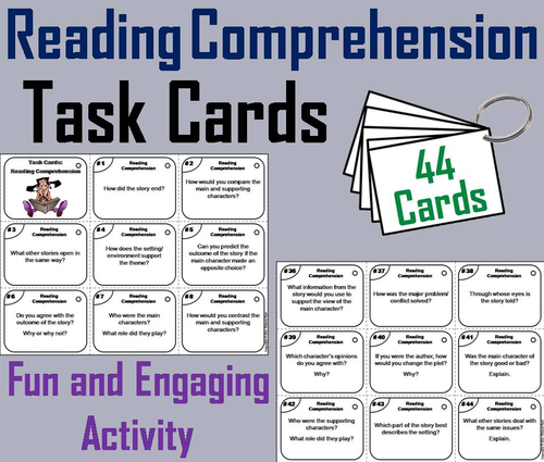 Reading Comprehension Task Cards