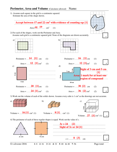 perimeter homework year 4