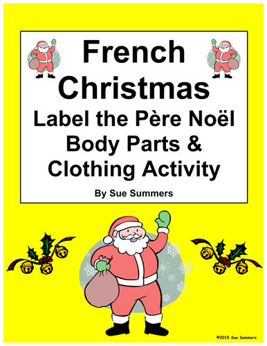 French Christmas Pere Noel With Body Parts and Clothing